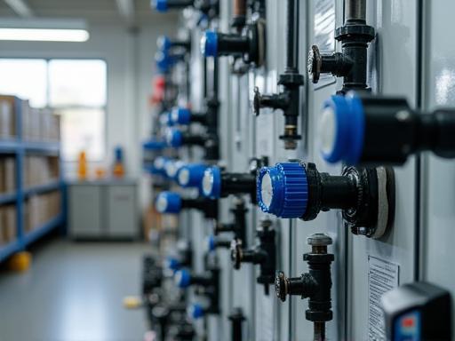 Display of modern irrigation systems and components